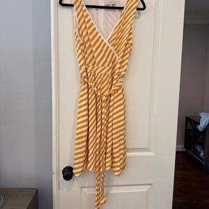 Yellow & White Sundress